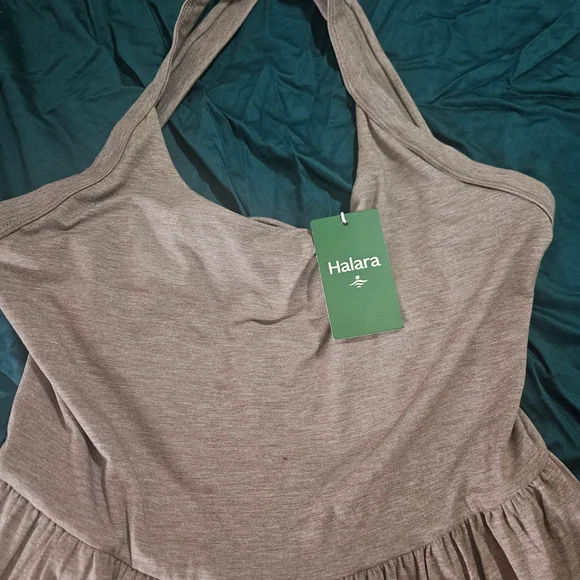 NWT HALARA Purple Racerback Jumpsuit with Tapered Legs - Picture 6 of 8